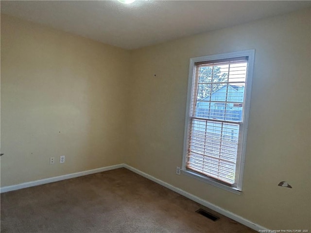 view of carpeted empty room