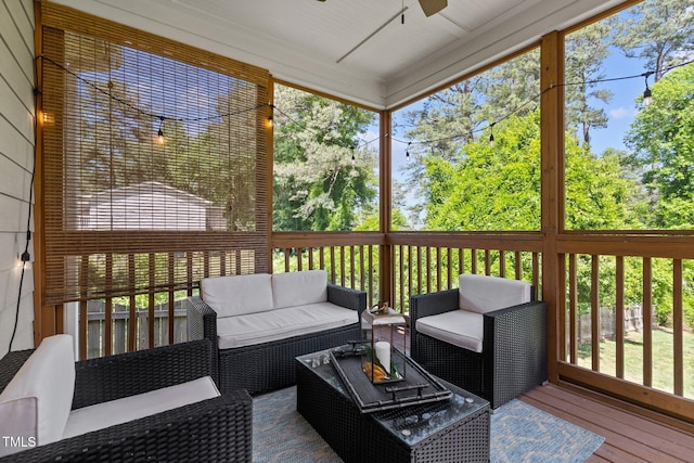 view of sunroom / solarium