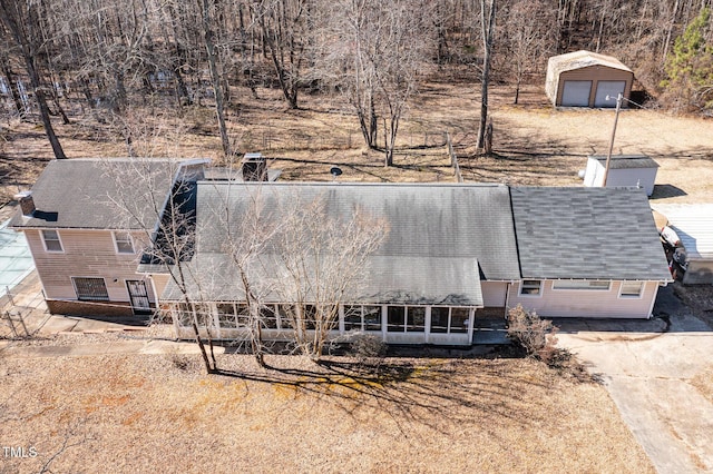 birds eye view of property