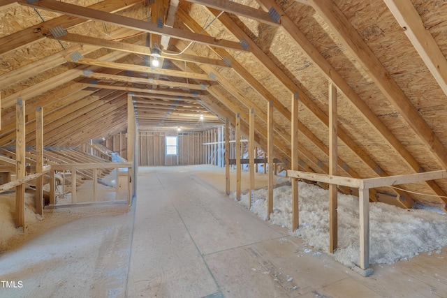 view of attic