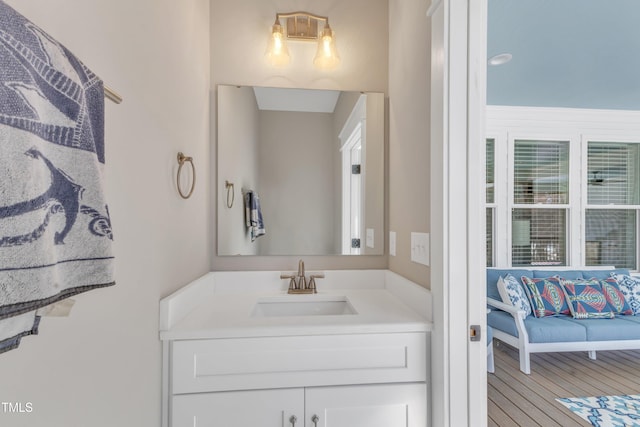 bathroom featuring vanity