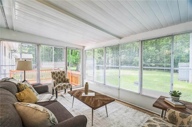 5802 Lillie Dr, Durham, NC 27712 - sunroom with healthy amount of natural light and wood finished floors
