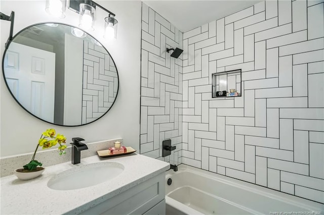 5802 Lillie Dr, Durham, NC 27712 - full bath with tub / shower combination and vanity
