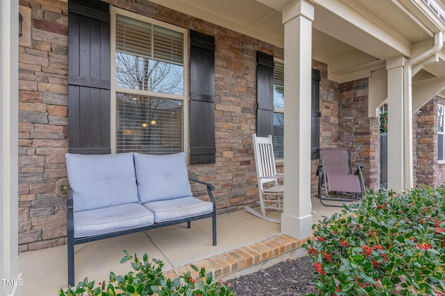 view of patio / terrace with covered porch