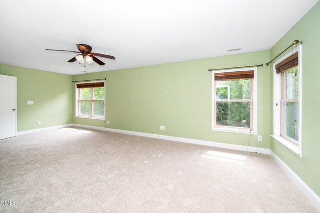 532 Front Ridge Dr, Cary, NC 27519 - empty room with carpet, baseboards, and ceiling fan