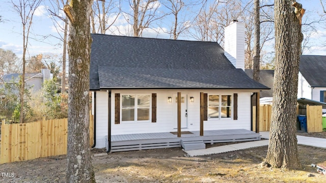 view of front of home