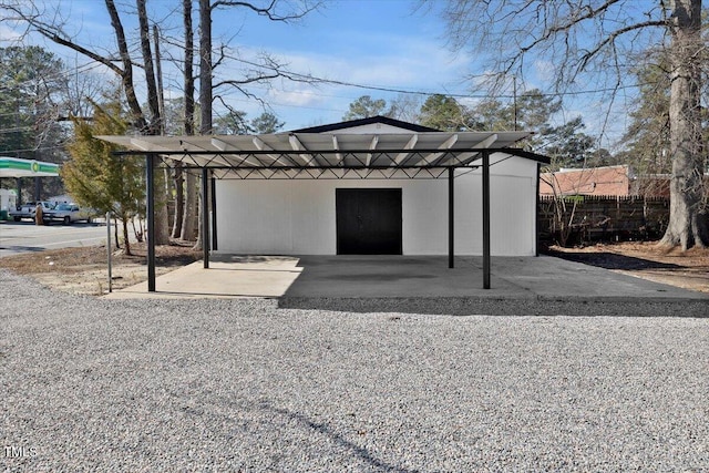 view of outdoor structure featuring a carport