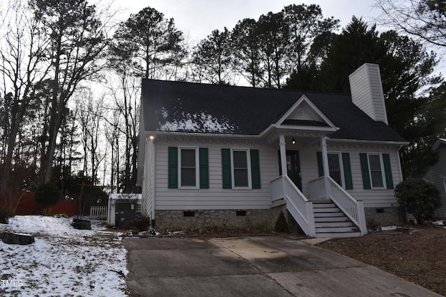 view of front of property