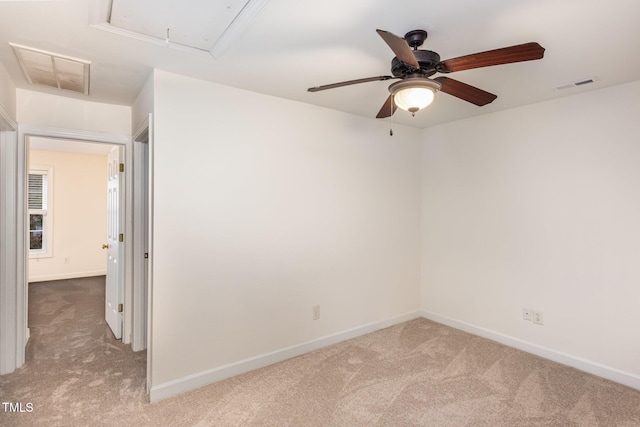 view of carpeted empty room