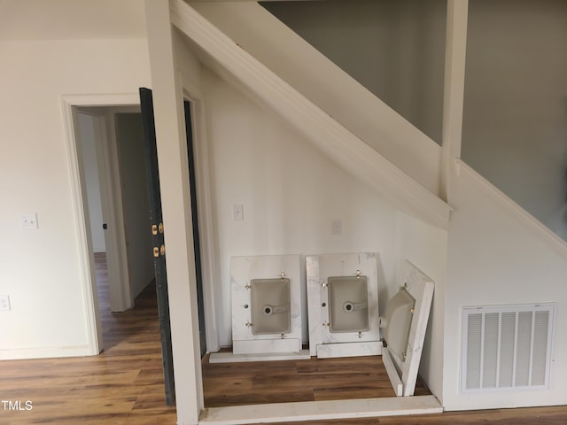 interior space featuring wood-type flooring