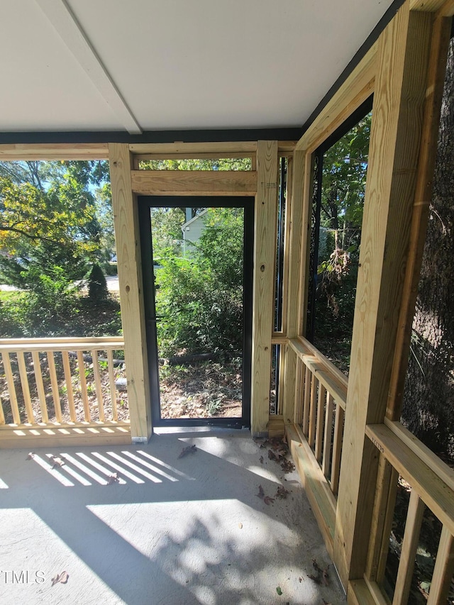 view of sunroom / solarium