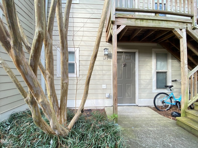 view of entrance to property