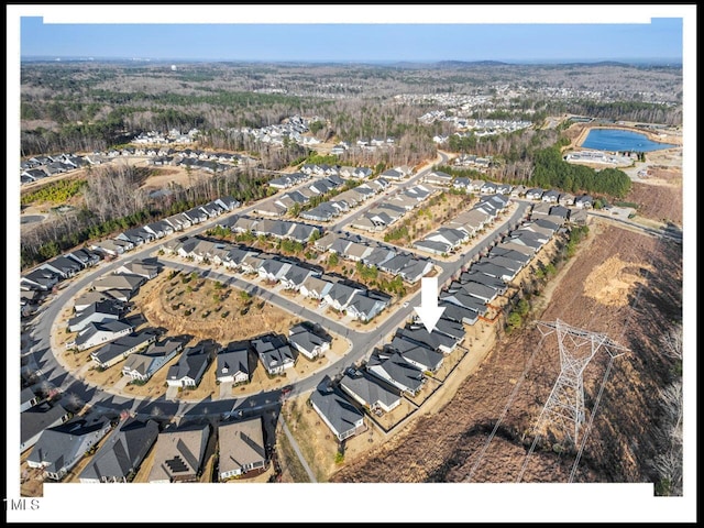 drone / aerial view featuring a residential view