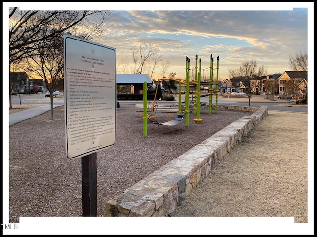 playground at dusk featuring playground community