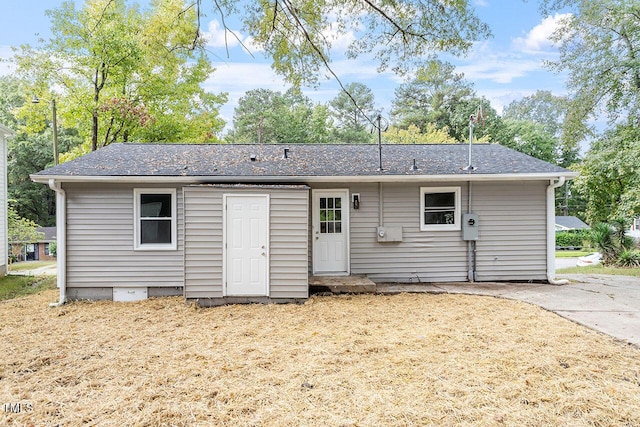 view of back of property