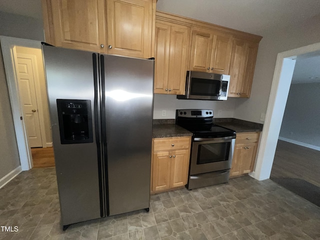 kitchen featuring appliances with stainless steel finishes