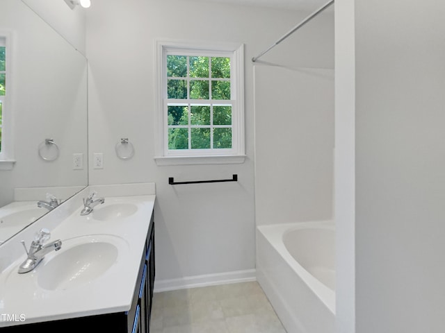 1599 Rogers Pointe Ln, Creedmoor, NC 27522 - full bath featuring double vanity and tub / shower combination