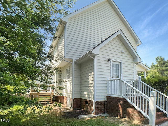 1599 Rogers Pointe Ln, Creedmoor, NC 27522 - view of property exterior featuring crawl space