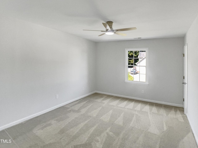 1599 Rogers Pointe Ln, Creedmoor, NC 27522 - carpeted empty room featuring a ceiling fan and baseboards