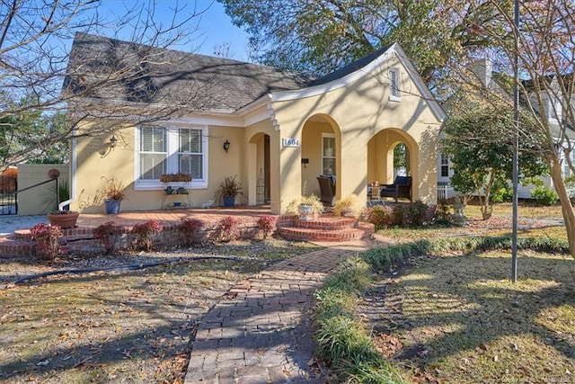 view of front of property with a porch