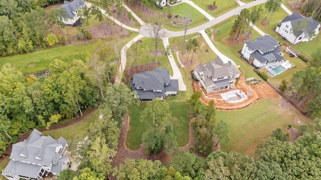 bird's eye view featuring a residential view