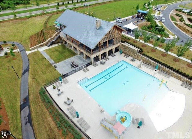 349 Shadow Falls Dr, Wendell, NC 27591 - view of subject property with a pool area