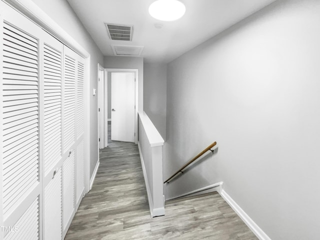 hall featuring hardwood / wood-style floors