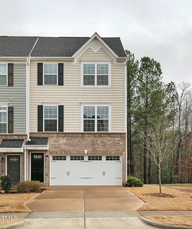 view of front of house featuring a garage