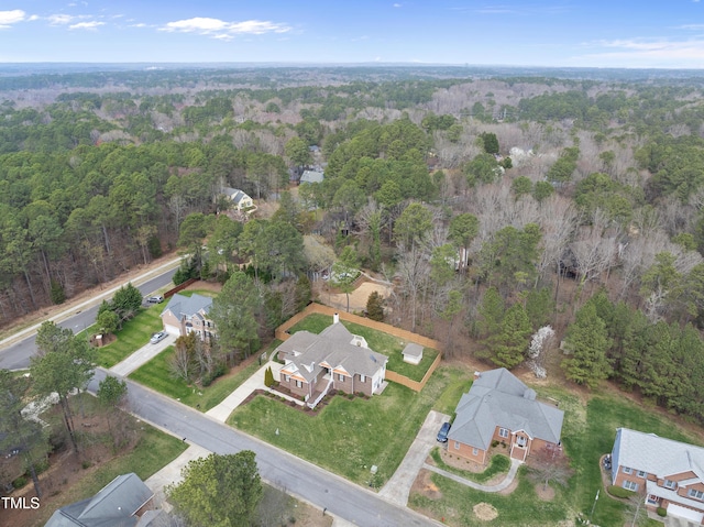 aerial view with a view of trees