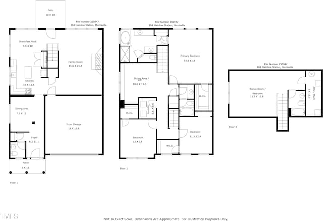 104 Mainline Station Dr, Durham, NC 27560 - view of room layout