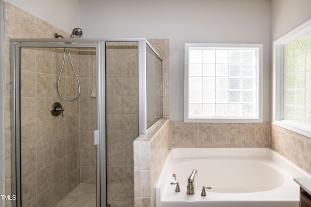 104 Mainline Station Dr, Durham, NC 27560 - full bath featuring a garden tub and a shower stall