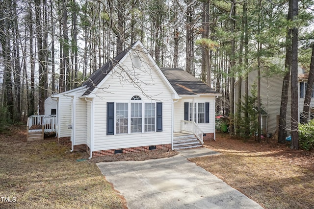 view of bungalow-style home