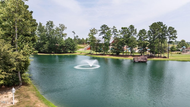 view of water feature