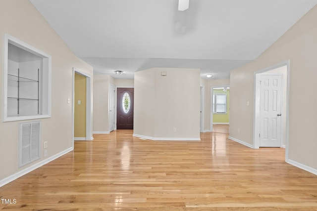276 Sagamore Dr, Louisburg, NC 27549 - foyer entrance with baseboards, visible vents, and light wood-style floors