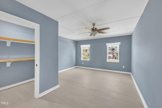 98 S Denise Ave, Coats, NC 27521 - empty room with ceiling fan and light hardwood / wood-style flooring