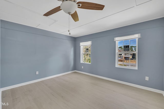 98 S Denise Ave, Coats, NC 27521 - unfurnished room with ceiling fan and light hardwood / wood-style flooring