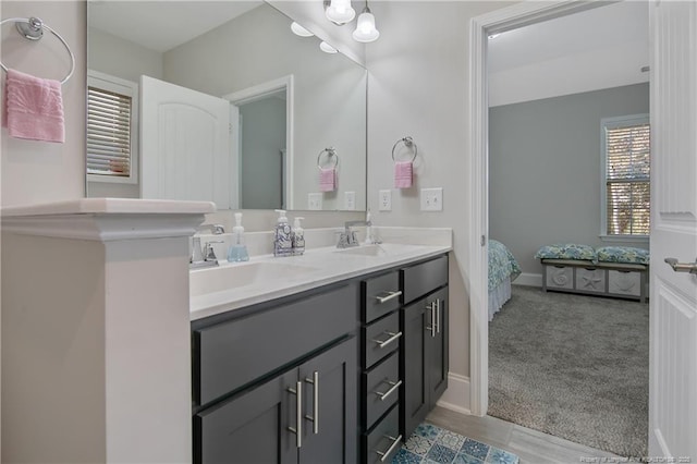 bathroom featuring vanity