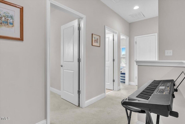 208 Cecelia Ct, Cary, NC 27519 - corridor featuring light colored carpet and baseboards