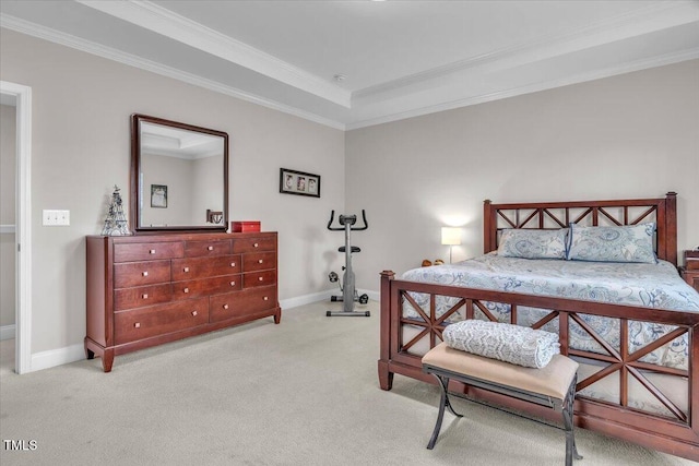 208 Cecelia Ct, Cary, NC 27519 - bedroom with carpet, ornamental molding, and baseboards