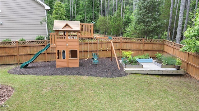 208 Cecelia Ct, Cary, NC 27519 - view of playground with a vegetable garden