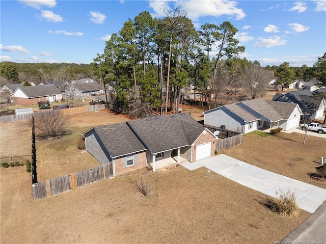 birds eye view of property