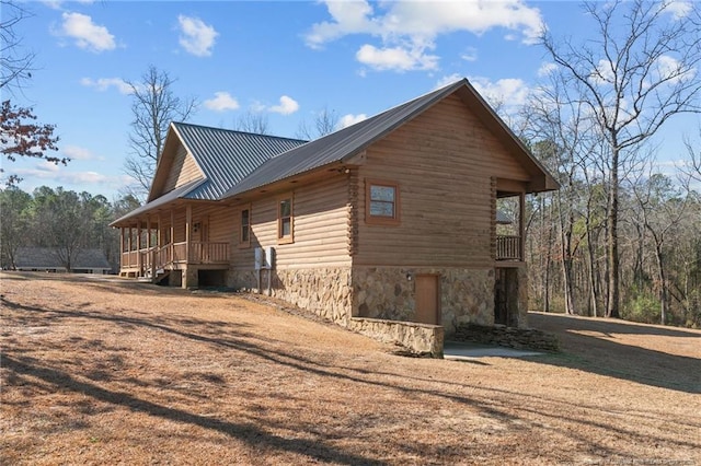526 Grimble Dr, Linden, NC 28356 - view of home's exterior with a porch