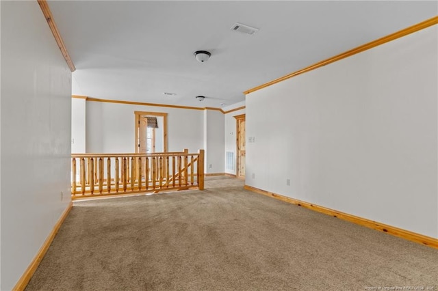526 Grimble Dr, Linden, NC 28356 - carpeted empty room featuring ornamental molding