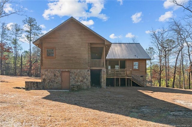 526 Grimble Dr, Linden, NC 28356 - view of rear view of house