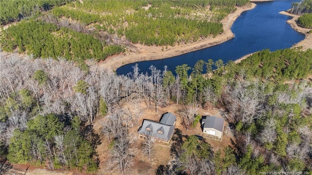 526 Grimble Dr, Linden, NC 28356 - aerial view with a water view