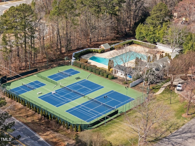 birds eye view of property