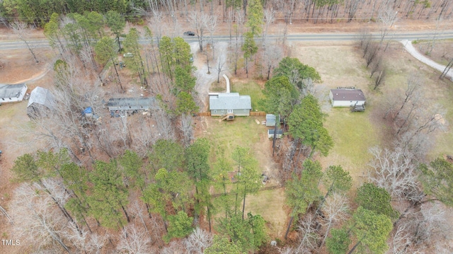 aerial view featuring a rural view