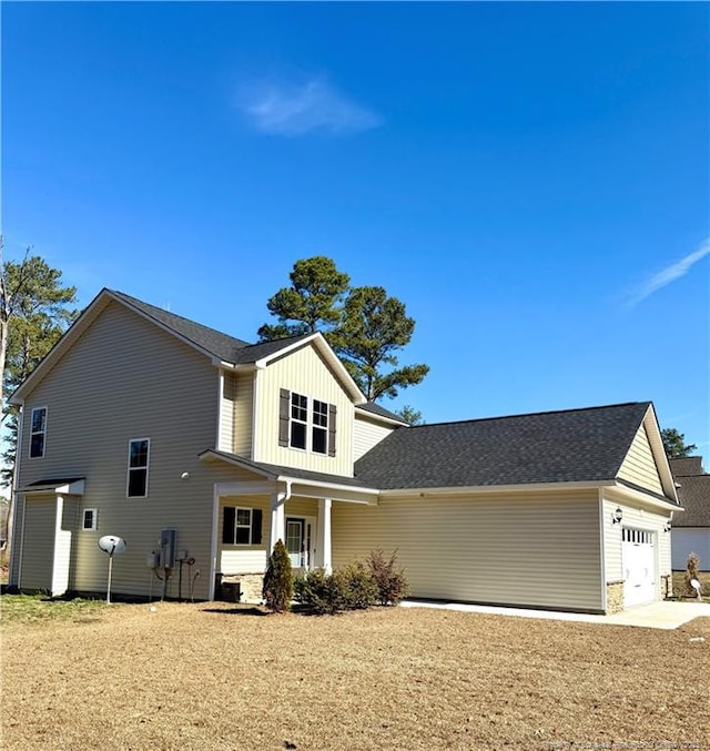 front facade featuring a garage