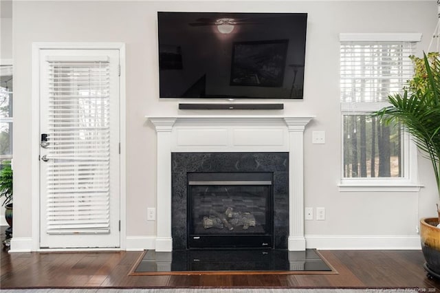 room details with wood-type flooring