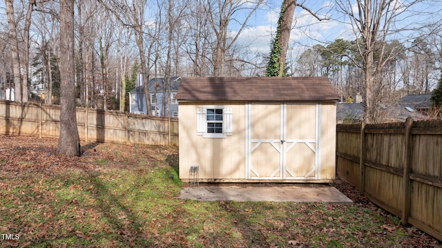 view of outbuilding